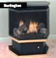 Comfort Glow vent free / vent less natural gas and propane pedestal stoves come with full size dual burner logs.